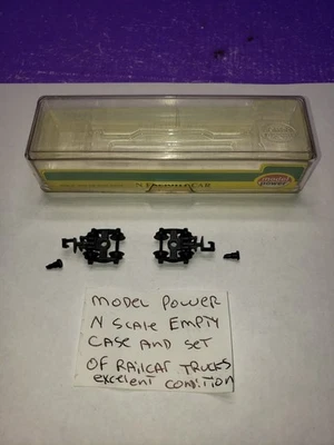 N Scale Model Power  EMPTY CASE , SET OF  TRUCKS EXCELLENT CONDITION LOT - Image 1 of 4