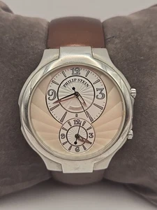 Phillip Stein Dual Time 38mm Quarz Herren Armbanduhr - Bild 1 von 8