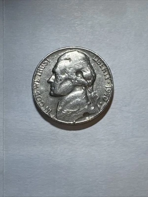 1970 D Mint Mark Nickel with Errors On Front In Hair and Lower Shoulder Area #2 - Image 1 of 4