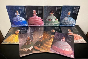 RARE! Barbie 1991 Calendar Dolls Crochet Set – Full 12 Months + Corrections - Picture 1 of 21