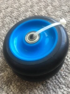 pro scooter Wheels 100mm Solid PVC Core Black Wheels Blue Core 85a Bearings Yes - Picture 1 of 4