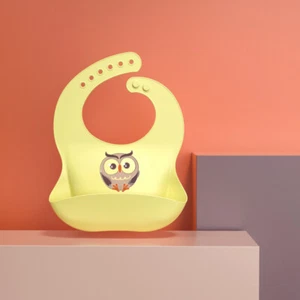 Silicone Baby Bibs Cartoon Feeding Food Catcher Waterproof Comfortable *SALE* - Picture 1 of 10