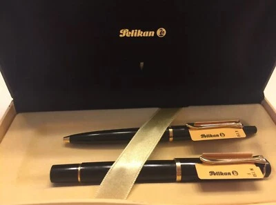 CONJUNTO 2 CANETAS TINTEIRO PELIKAN SÉRIE 150 ESTOJO DE COURO  - Imagem 1 de 4
