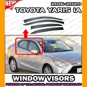 WINDOW VISORS 2016 → 2020 Scion iA Toyota Yaris / DEFLECTOR RAIN GUARD VENT - Bild 1 von 5