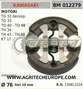 13081-2224 FRIZIONE RINFORZATA MOTORE KAWASAKI TH34 TH43 TH48 KT17 Ø76 - Picture 1 of 1