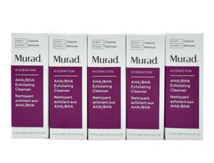Murad Hydration AHA/BHA Peeling Reiniger Reisegröße 0,5 flüssige Unzen/15 ml [5er-Pack] - Bild 1 von 4