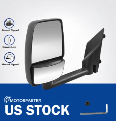 司机侧拖镜折叠翻转适用于 2003 - 2017 雪佛兰 Express GMC Savana Van — 第 1/4 张图片