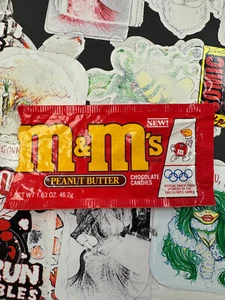 Seltene FIRST EARLY PEANUT BUTTER M&MS - Verpackung nur 1991 datiert - Bild 1 von 10