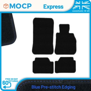 Express with Blue Pre-Stitch Trim Car Mats to fit BMW 1 Series E88 Convertibl... - Picture 1 of 4