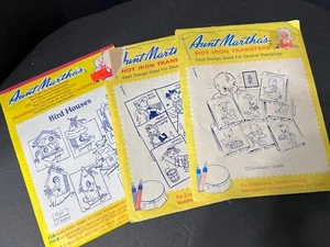 Aunt Martha's Lot of 3 Hot Iron Transfers Ducks, Birds & Nursery Rhymes - Picture 1 of 7