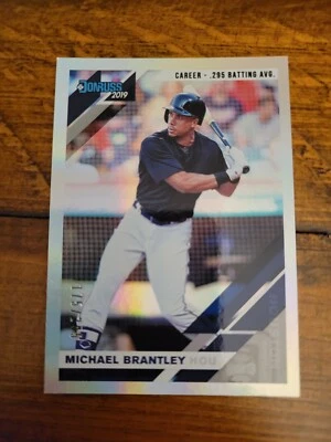 2019 Donruss Career Stat Line #63 Michael Brantley Astros /295 - Image 1 of 2