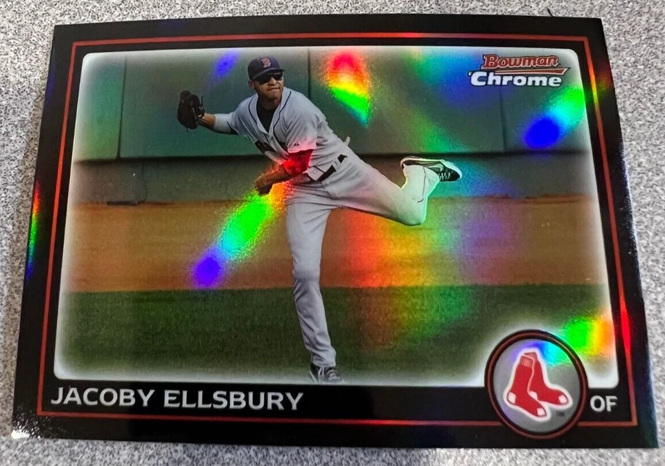 JACOBY ELLSBURY Boston Red Sox 2010 Bowman Chrome Refractor #145 MLB Legend - Изображение 1 из 1
