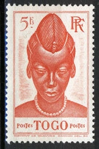 French Togo 1941, 5Fr Togolese woman MNH, Yv 205 - Picture 1 of 1