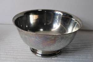 International Silver Company Round Candy Dish Tray w/ Sticker bowl 9 * 4.5 - Picture 1 of 9