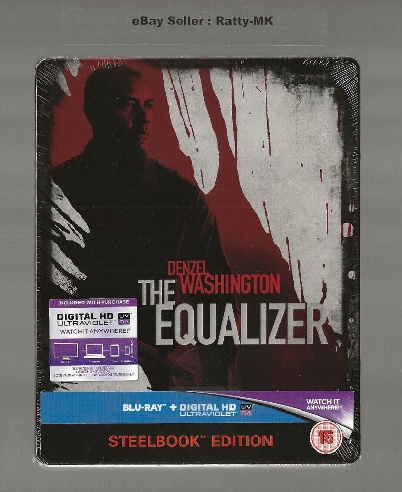 THE EQUALIZER (2014) - UK EXCLUSIVE BLU RAY STEELBOOK - NEW & SEALED - Image 1 of 3