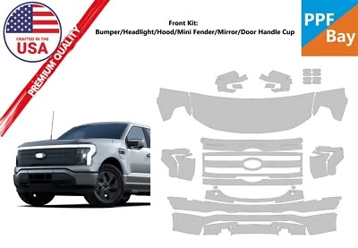 Película de protección de pintura precortada PPF para Ford F-150 Lightning Lart/XLT/Plat 2022-25 Foto 1 de 4