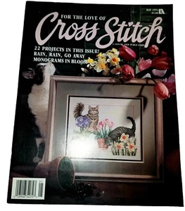 For The Love Of Cross Stitch. May 1994.  Patterns to Stitch.  Cats, 22 Projects. - Picture 1 of 6