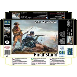 MASTER BOX MB35191 Kit Figurine Plastica Scala 1:35 Serie Guerre Indiane, Supporto Finale - Foto 1 di 12