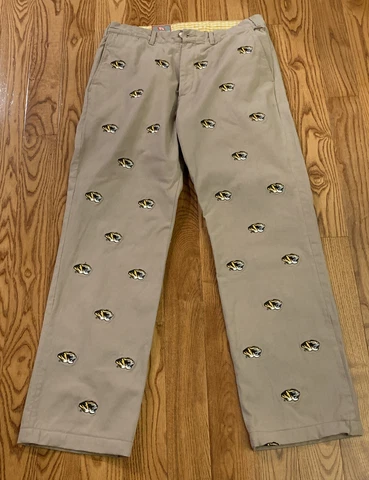 Pennington & Bailes Stadium Pants Mizzou MU Missouri Tigers Game Day Chinos 33S Cover