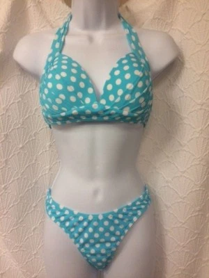 Bikini Venus 2 piezas - talla 4 cuchara parte inferior delantera y talla B dottie halter top nuevo con etiquetas  Foto 1 de 4