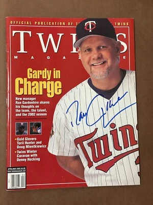 2002 Minnesota Twins Gardy In Charge Ron Gardenhire Signed Auto Program Apr/MY E - Image 1 of 4