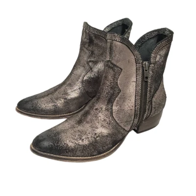 Botines Diba True Full Steam para mujer talla 8 plateados negros Foto 1 de 4