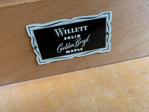 Willett maple wood desk Cover