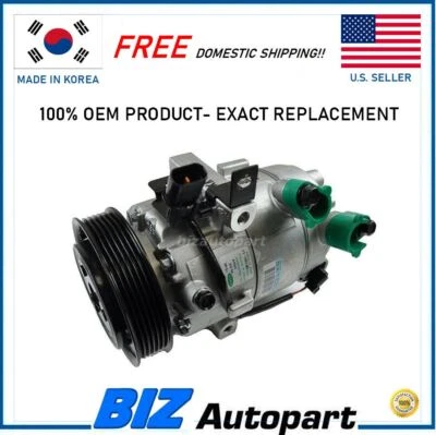 OEM! COMPRESOR DE AIRE ACONDICIONADO CON EMBRAGUE PARA 13-20 ELANTRA 14-19 SOUL FORTE OE# 97701-F2800 Foto 1 de 2