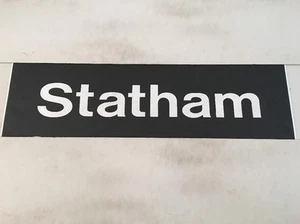 Blackburn Destination Bus Blind Feb1996 (33") - Statham - Picture 1 of 1