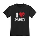 Fathers Day Gift Idea I Heart Love My Daddy Boy Girl Youth Kids T-Shirt baby