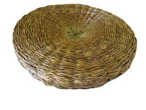 CESTA DE PAJA VINTAGE-ALMACENAMIENTO PARA JOYAS/ARTÍCULOS DE TOCADOR-FORRADA-ÚNICA - Imagen 1 de 5