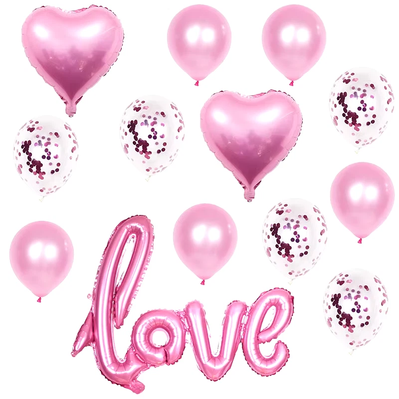 爱箔气球粉色! Valentine Day-I Love Party 13 件 — 第 1/1 张图片