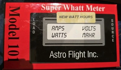 Vintage ~ ASTRO FLIGHT Model 101 Super Whatt Meter, USA Made🇺🇸 - Image 1 of 4
