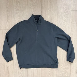 Lululemon Men’s Steady State Half Zip Sweatshirt Pullover Oil Grey Size Large - Picture 1 of 7
