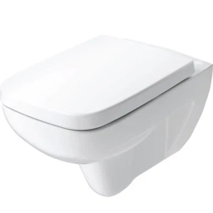 Wand-WC Geberit Renova Plan – Spülrandloses Hänge-WC Set, Toilette + Sitz modern - Bild 1 von 6