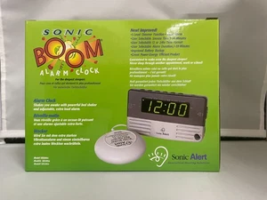 NUOVO Sonic Alert SB200SS Sonic Boom Sveglia da comodino da viaggio Super Bed Shaker - Foto 1 di 3