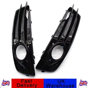 For Audi A3 8P S-Line 2009-2012 Fog Light Cover Grille Fog Lamp Cover Bezel 2pcs - Picture 1 of 7