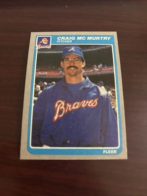 1985 Fleer Craig McMurtry Atlanta Braves #333 - Image 1 of 2