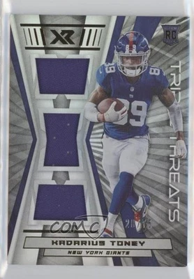 2021 Panini XR Rookie Triple Threats Materials /75 Kadarius Toney #RTT-KTO RC - Image 1 of 2