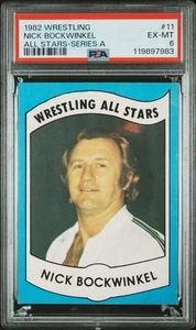 NICK BOCKWINKEL PSA 6 1982 Wrestling All Stars Series A #11 Rookie Card WWF NWA - Picture 1 of 2