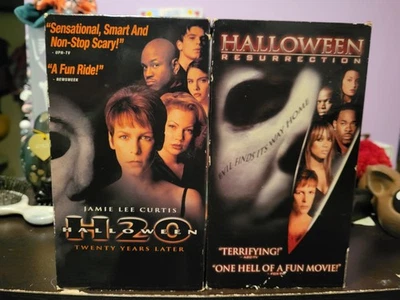 Halloween H20 Twenty Years Later VHS & Halloween Resurrection VHS (2 VHS Set)  - Image 1 of 4