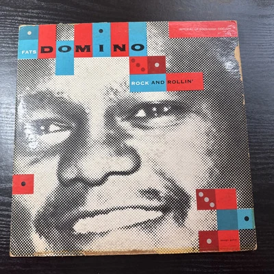 Vintage Fats Domino Rock And Rollin 1956 Imperial LP 9009 Maroon Label 1st Press - Image 1 of 4