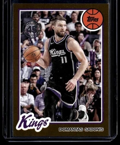 2025-26 Topps Basketball 1980-81 Domantas Sabonis #80BK-36 Gold Holo Foil 15/50 - Picture 1 of 2
