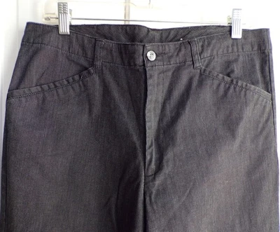 Брюки White Stag размер 12 в клетку прямые штанины плоские спереди черные на молнии эластичные - Изображение 1 из 4