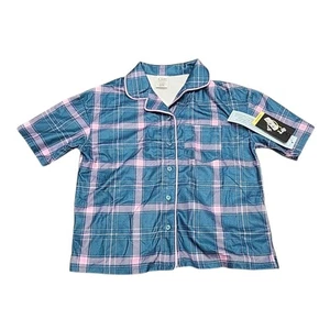 Art Class Unisex Kids Boys Girls Printed Pajama Top Large Size 10/12 Blue - Picture 1 of 9