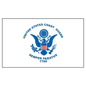 Coast Guard 3x5 Flag - Printed - Foto 1 di 1