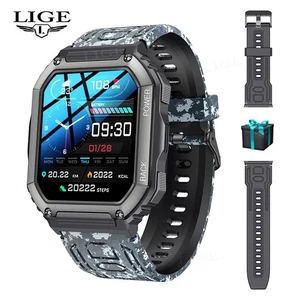 2025 Military Smart Watch for Men Fitness Tracker Answer/Make Call Wristwatch - Picture 1 of 11