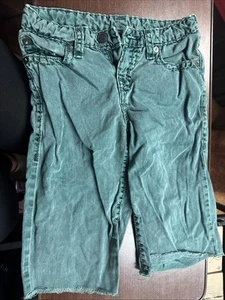 True Religion Shorts Boys 10- 12 Blue Jean Denim - Picture 1 of 8