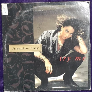 Jasmine Guy Try Me Vinyl Record Single - Imagen 1 de 6