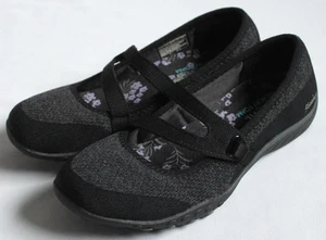 Skechers Womens 6.5 Relaxed Fit Breathe Easy Lucky Lady Mary Jane Blk Shoe 23005 - Picture 1 of 8
